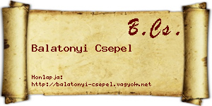Balatonyi Csepel névjegykártya
